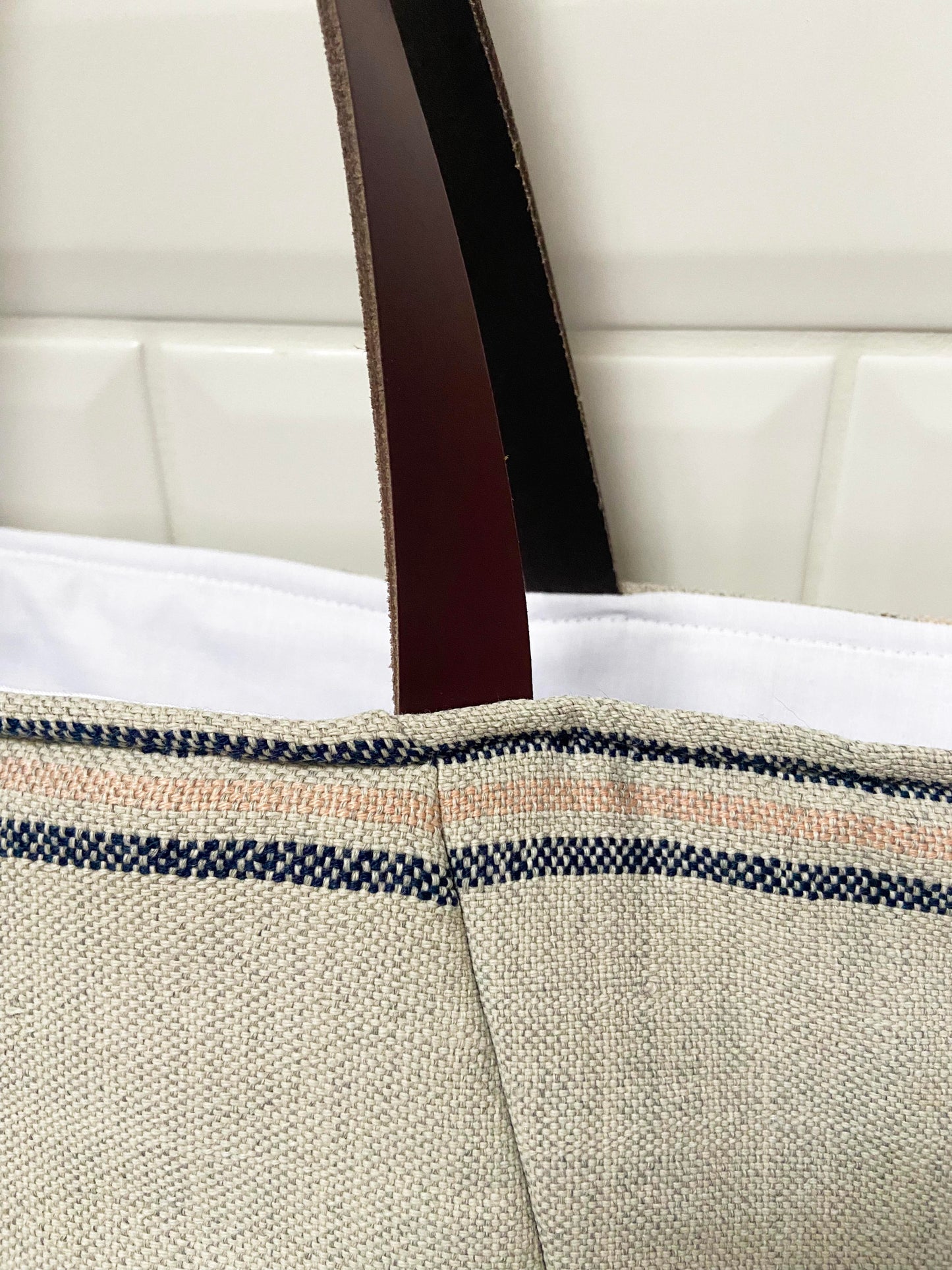 Jaja Smiley - Cabas medium brodé