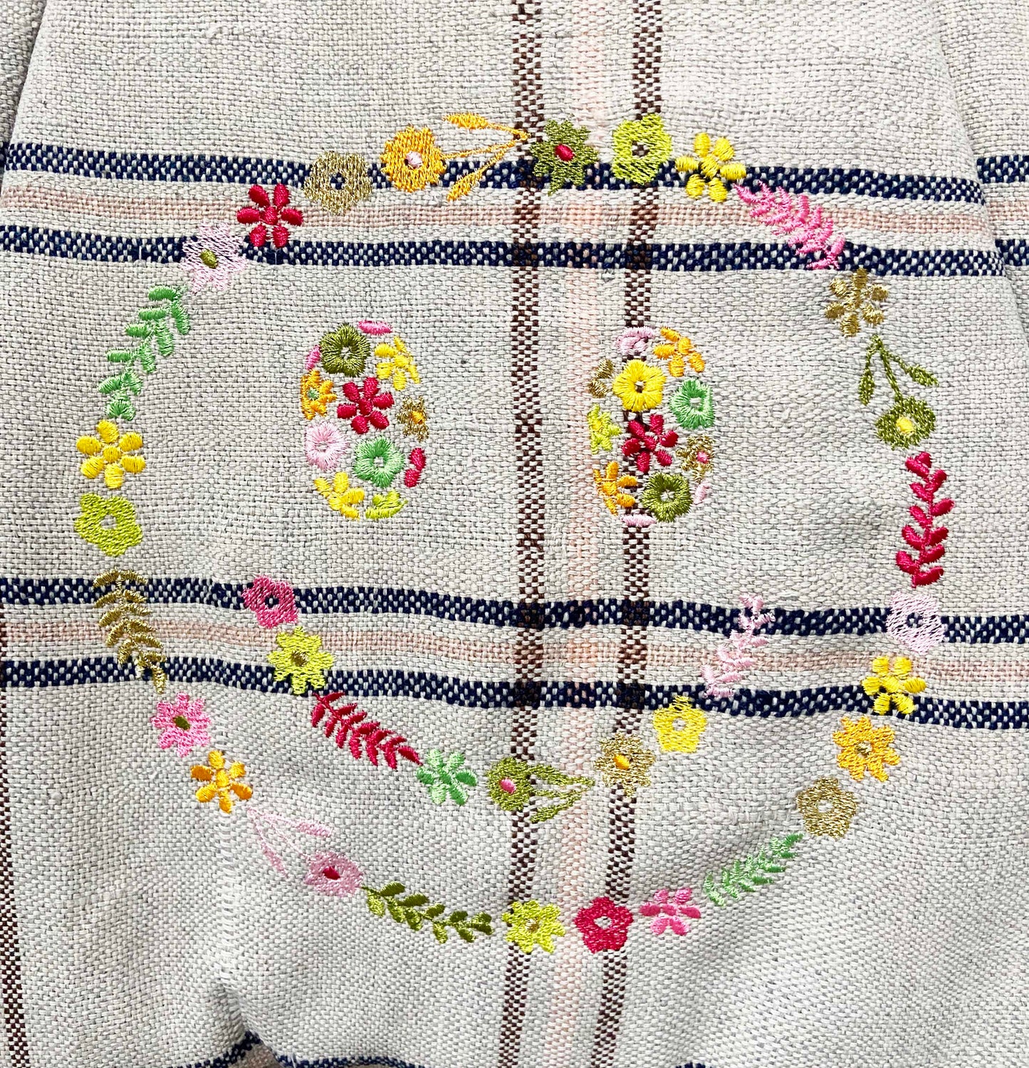 Jaja Smiley - Cabas medium brodé