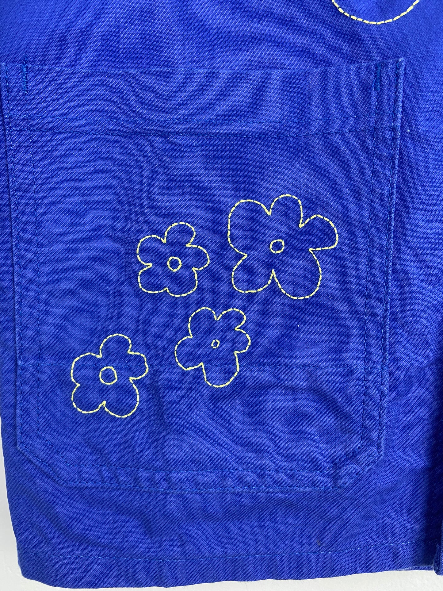 Sophie Baigneuse - Bleu de travail vintage brodé main