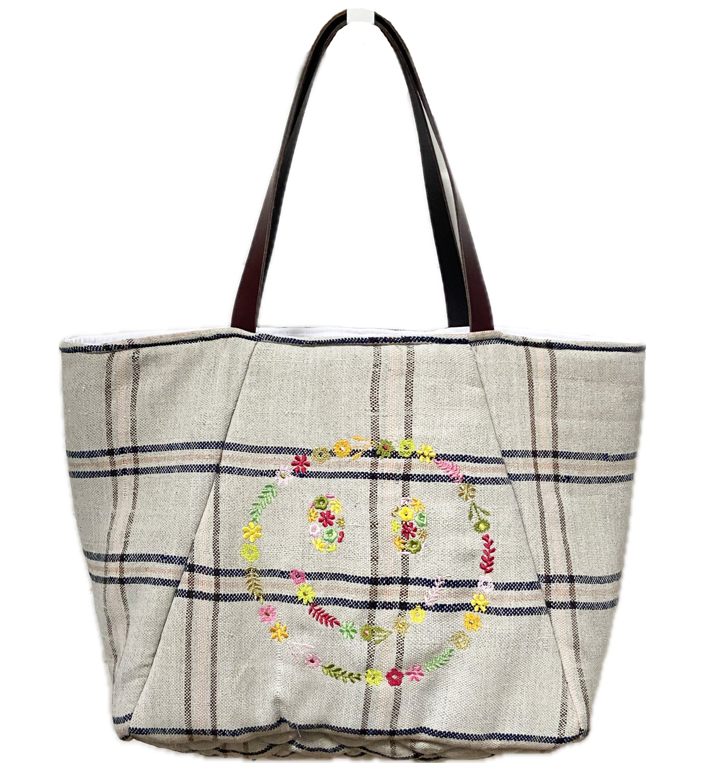 Jaja Smiley - Cabas medium brodé