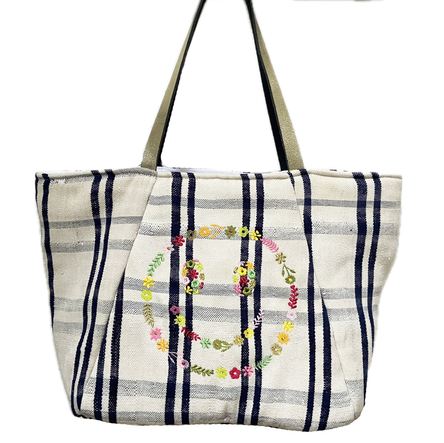 Jaja Smiley - Cabas medium brodé