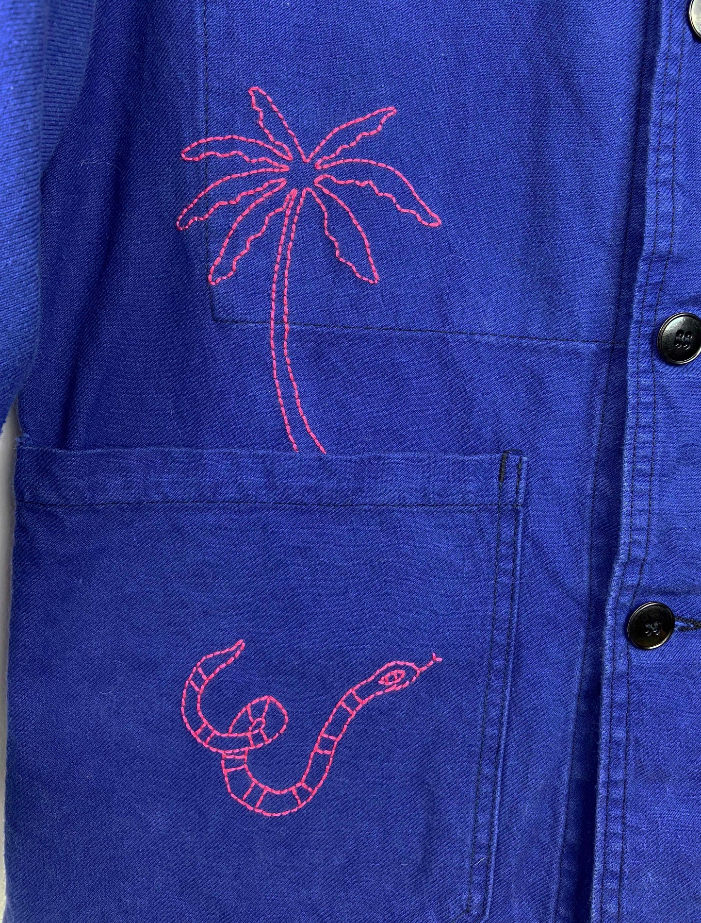 Sophie Good Luck - Hand-embroidered work jacket