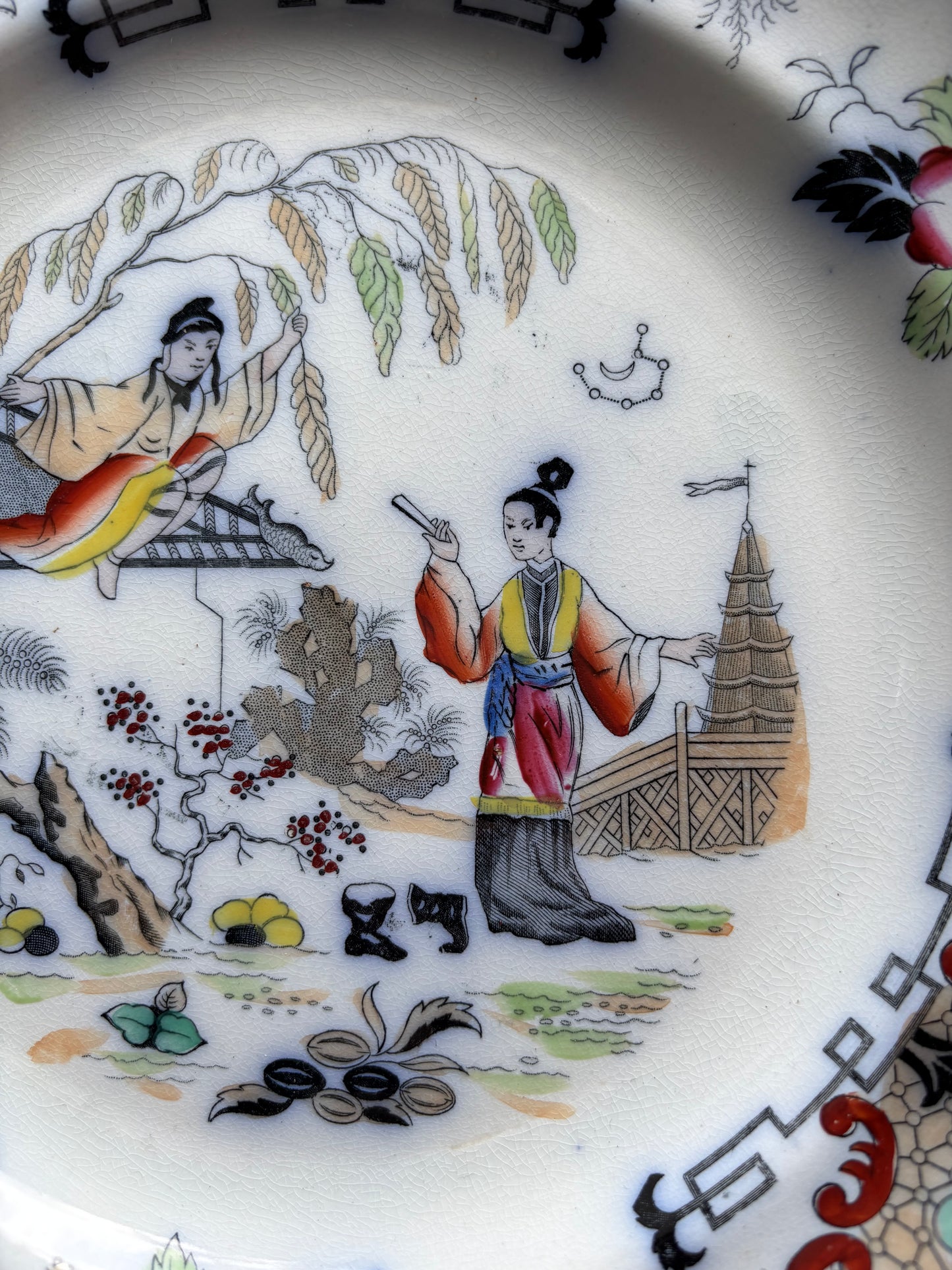 Six assiettes plates Timor par Petrus Regout
