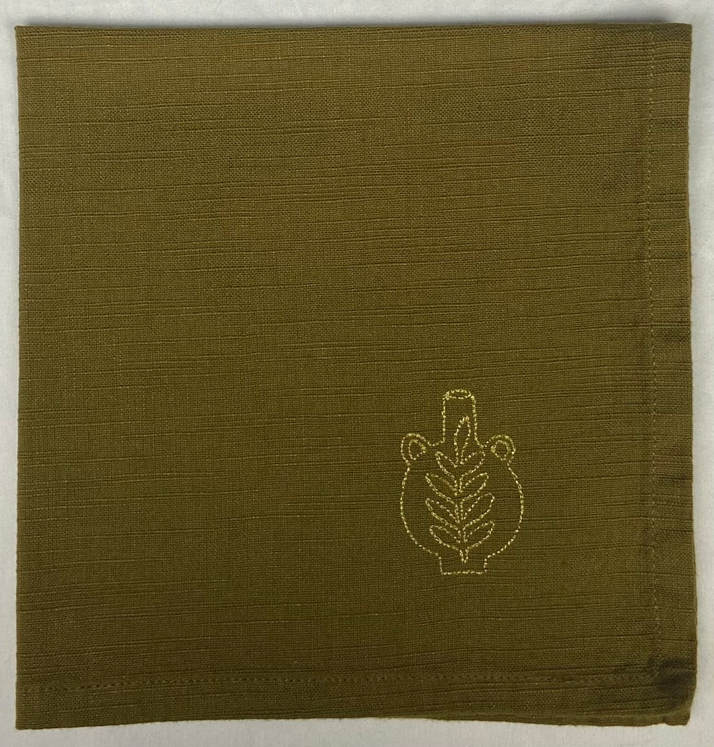 Set 4 serviettes de table - Le sud - Olive