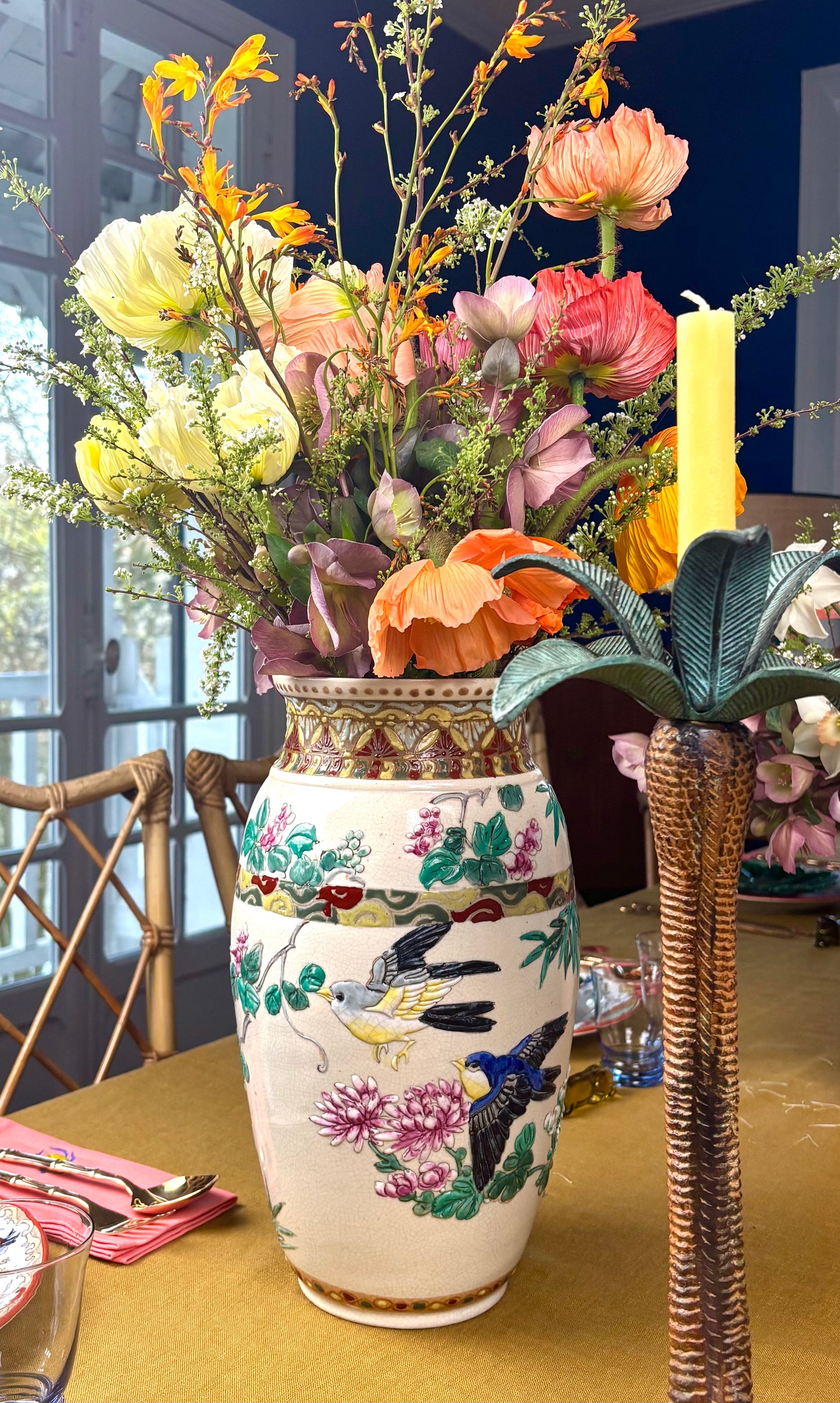 Paire de vases Hirondelle