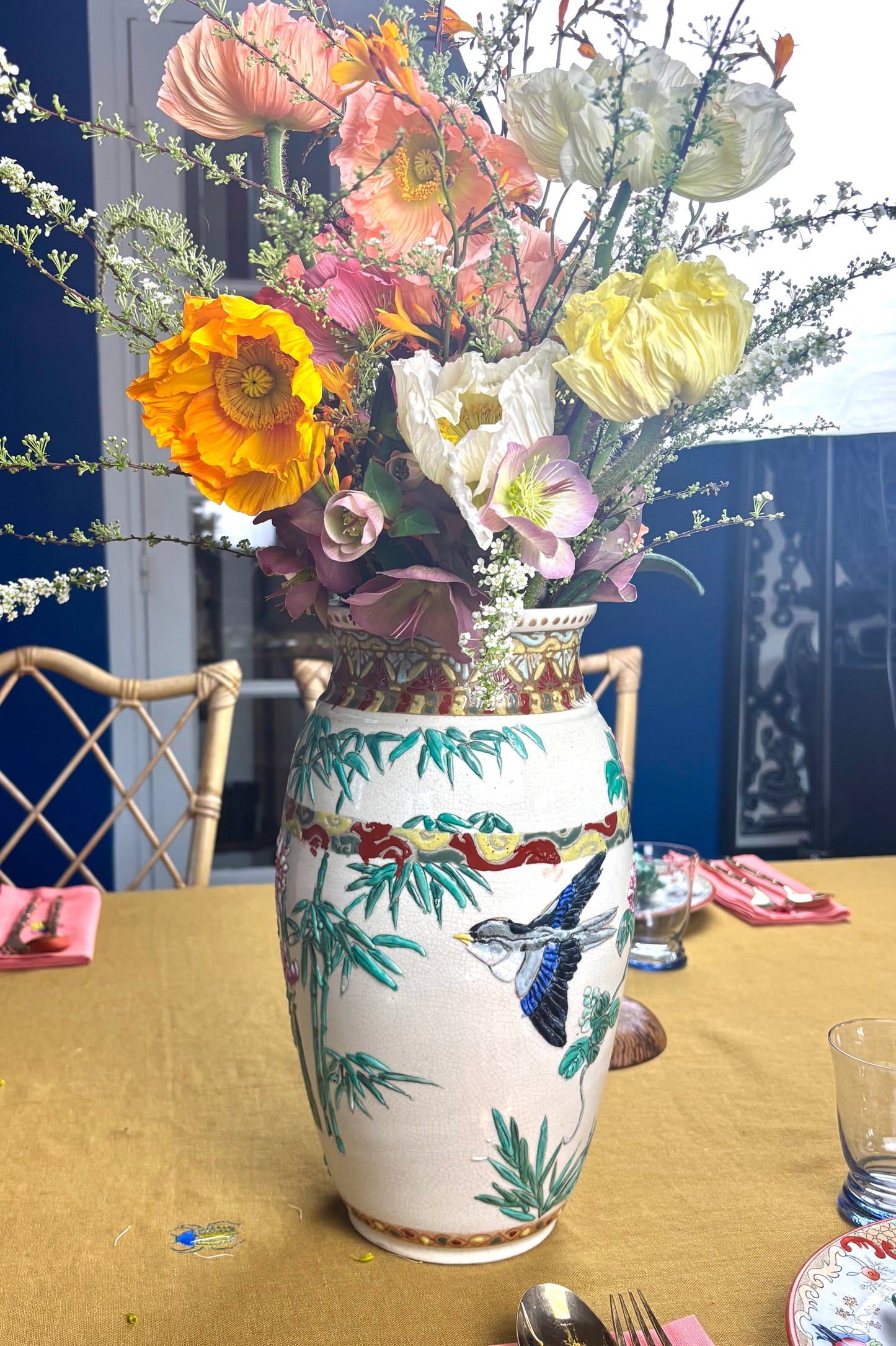 Paire de vases Hirondelle