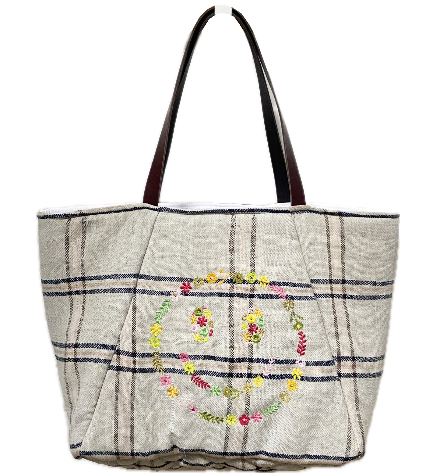 Jaja Smiley - Embroidered medium tote