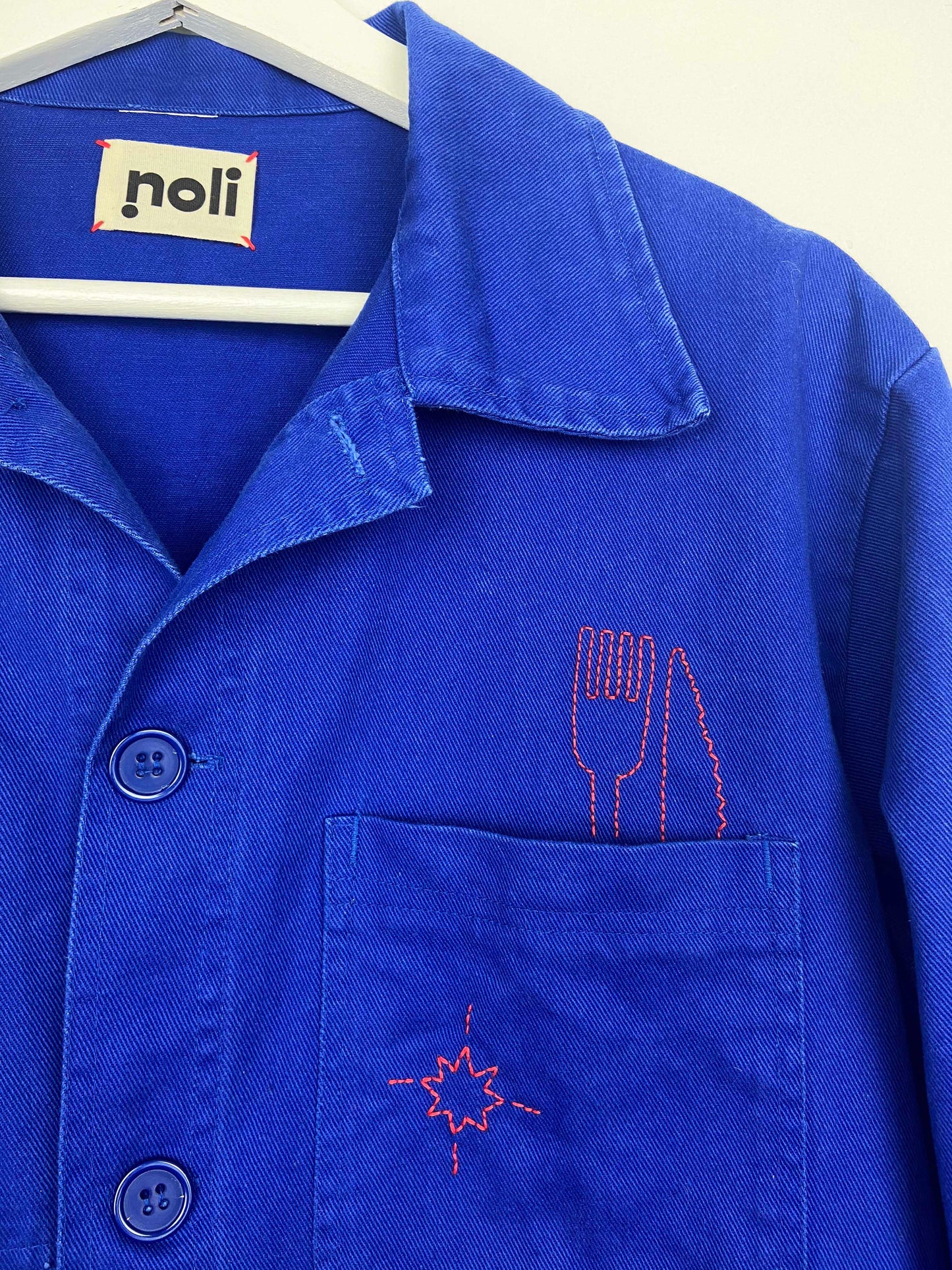 Sophie l'Amour - Hand embroidered vintage work jacket