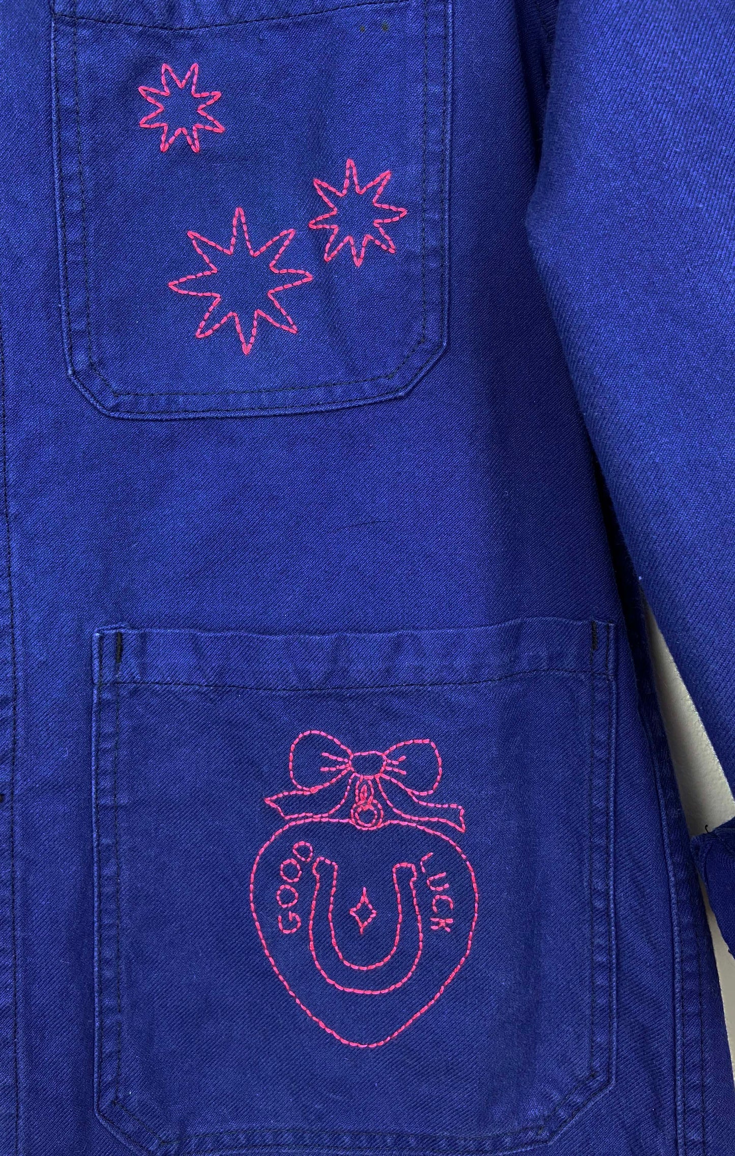 Sophie Good Luck - Hand-embroidered work jacket